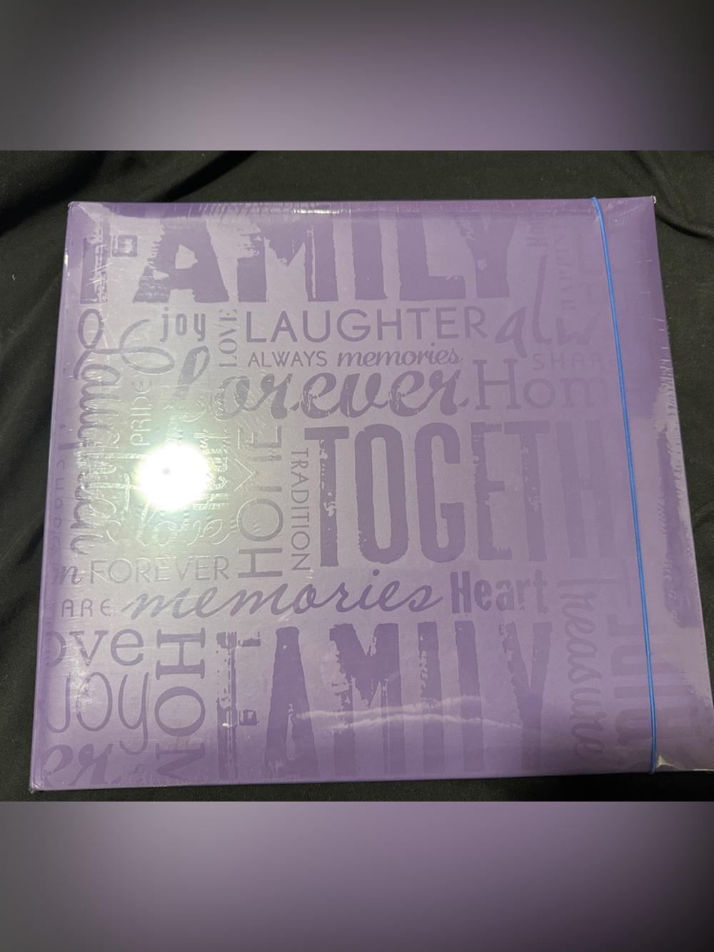 Purple Family Memories scrapbook Photo Album